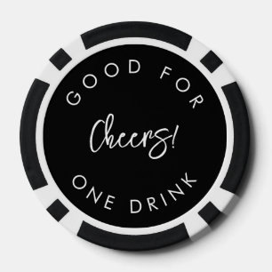 コンテンポラリー結婚モダンブラック ポーカーチップ