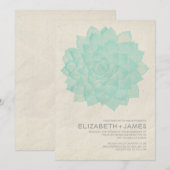 コンテンポラリー結婚式招待状 招待状 (正面/裏面)