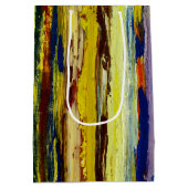 コンテンポラリー絵を描抽象芸術 ミディアムペーパーバッグ (裏面)