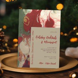 コンテンポラリー絵を描抽象芸術 招待状