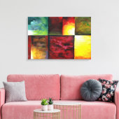コンテンポラリー絵画抽象芸術 キャンバスプリント (インサイチュ (リビング))