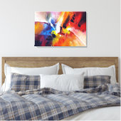 コンテンポラリー絵画抽象芸術 キャンバスプリント (インサイチュ (寝室))