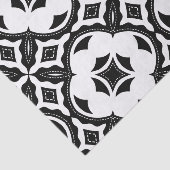 コンテンポラリー美的な白黒パターン 薄葉紙 (詳細)