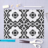 コンテンポラリー美的な白黒パターン 薄葉紙 (クラフト)