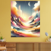 コンテンポラリー自然ス絵を描プ キャンバスプリント (インサイチュ (リビング))