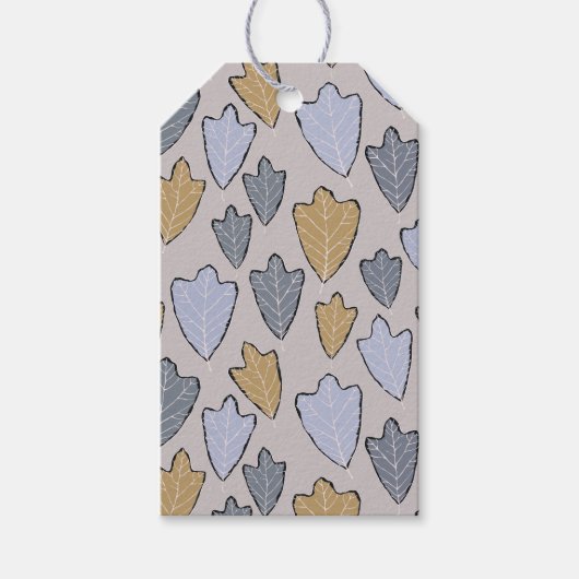 コンテンポラリー葉ギフトラベル ギフトタグ (正面)