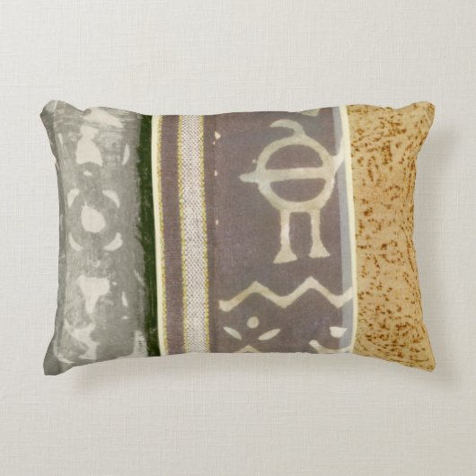 コンテンポラリー部族パタ絵画ーン アクセントクッション (正面)