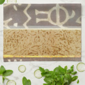 コンテンポラリー部族パタ絵画ーン キッチンタオル (折り畳み)