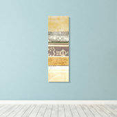 コンテンポラリー部族パタ絵画ーン キャンバスプリント (インサイチュ (ウッドフロア))