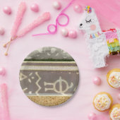 コンテンポラリー部族パタ絵画ーン ペーパープレート (パーティー)