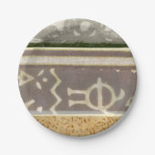コンテンポラリー部族パタ絵画ーン ペーパープレート (正面)