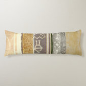 コンテンポラリー部族パタ絵画ーン ボディピロー (正面)