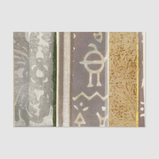 コンテンポラリー部族パタ絵画ーン 薄葉紙 (正面)