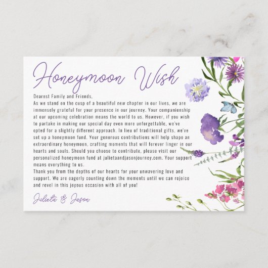 コンテンポラリー願う草木野草 エンクロージャーカード (正面)