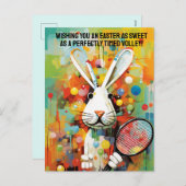 コンテンポラリー鮮やかハッピーイースター シーズンポストカード (正面/裏面)