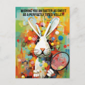 コンテンポラリー鮮やかハッピーイースター シーズンポストカード (正面)