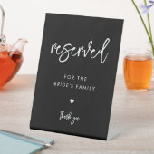 コンテンポラリー黒結婚の家族のために予約 台座サイン (インサイチュ)