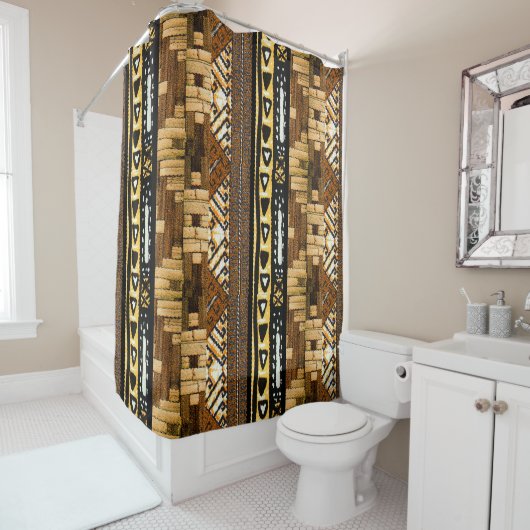 コンテンポラリー：アフリカスタイルデザイン シャワーカーテン (インサイチュ)
