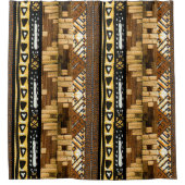 コンテンポラリー：アフリカスタイルデザイン シャワーカーテン (正面)