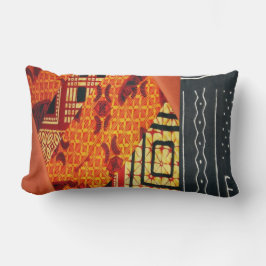 コンテンポラリー:アフリカスタイルデザイン ランバークッション