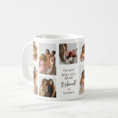 コンテンポラリー フォト グリッド あなたは私のブライズメイドになってくれる? コーヒーマグカップ (正面左)