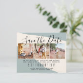 コンテンポラリー フォト セーブ・ザ・デート by LeahG 予算 (スタンド正面)