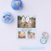 コンテンポラリー フォト セーブ 日付 エンゲージメント チラシ (シングル)