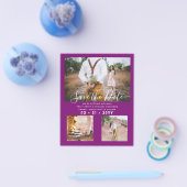 コンテンポラリー フォト セーブ 日付 エンゲージメント チラシ (シングル)