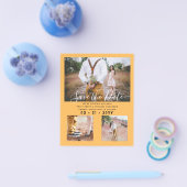 コンテンポラリー フォト セーブ 日付 婚約 チラシ (シングル)