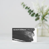 コンテンポラリー |ブラックスプレー絵を描 |表現 名刺 (スタンド正面)