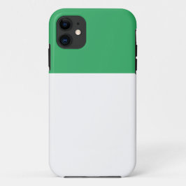コンテンポラリー ホワイト シーグリーン サマー カラー ブロック iPhone 11 ケース