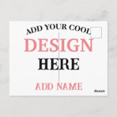 コンテンポラリー、ミニマシンプルリスト、プロフェッショナル ポストカード (裏面)