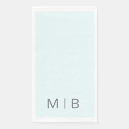 コンテンポラリー モノグラム アイスブルー グレー テキスト
