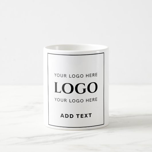 コンテンポラリー、合理化、編エレガント集、編集可能 コーヒーマグカップ (中央)