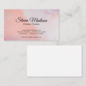 コンテンポラリー | 芸術的 名刺 (正面/裏面)