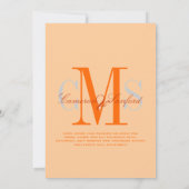 コンテンポラリー/classy/orange+spice/DIYcolors 招待状 (裏面)