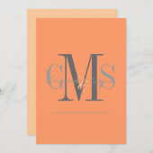 コンテンポラリー/classy/orange+spice/DIYcolors 招待状 (正面/裏面)