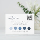 コンテンポラリーQRコードの装結婚置のスクリプト エンクロージャーカード (スタンド正面)