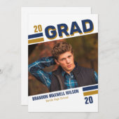 コンテンポラリーVarsity Grad Photo Card (正面/裏面)