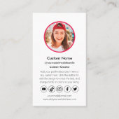 コンテンモダンツ作成者ソーシャルメディア影響者 名刺 (正面)