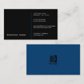 コントラクター建築トレードスキルブラック 名刺 (正面/裏面)