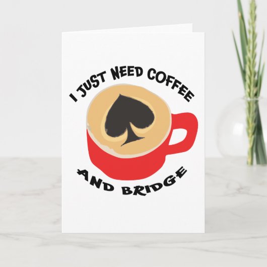 コントラクトブリッジとコーヒーグランドスラム入札 カード (正面)