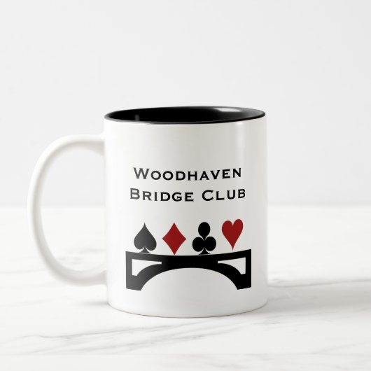 コントラクトブリッジクラブカスタムのマグ ツートーンマグカップ (左)