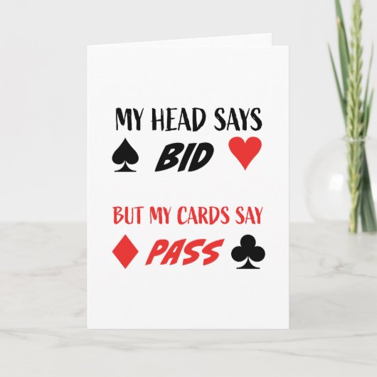 コントラクトブリッジユーモア カード (正面)