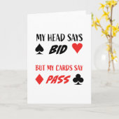 コントラクトブリッジユーモア カード (黄色い花)