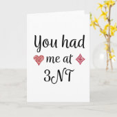 コントラクトブリッジ愛好家 – 3Ntで私を持っていた カード (黄色い花)