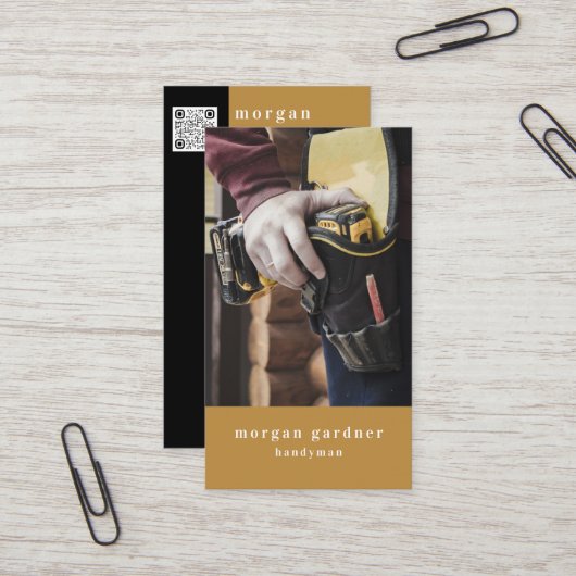 コントラク男らしトツールの便利屋 名刺 (正面/裏面インサイチュ)