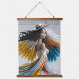 コントラストの優雅さ 吊り下げ型タペストリー