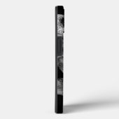 コントラストの優雅さ:白い花が黒 Case-Mate iPhoneケース (裏面 / 右)