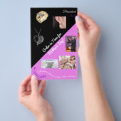 コントラストの小さなフライヤー – A6-esque適応 チラシ (ハンドル)